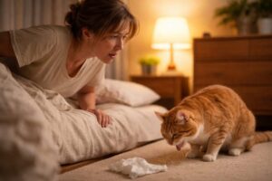 ケポ音で目を覚ます飼い主