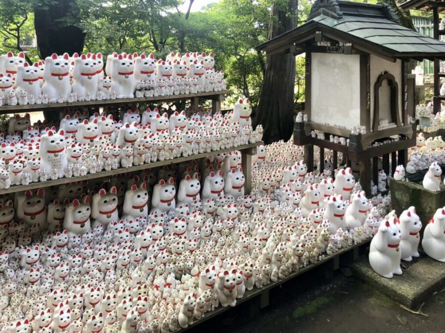 豪徳寺の招き猫