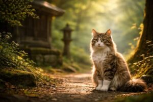 昔話に出てきそうな猫