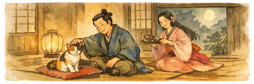昔話に登場する猫