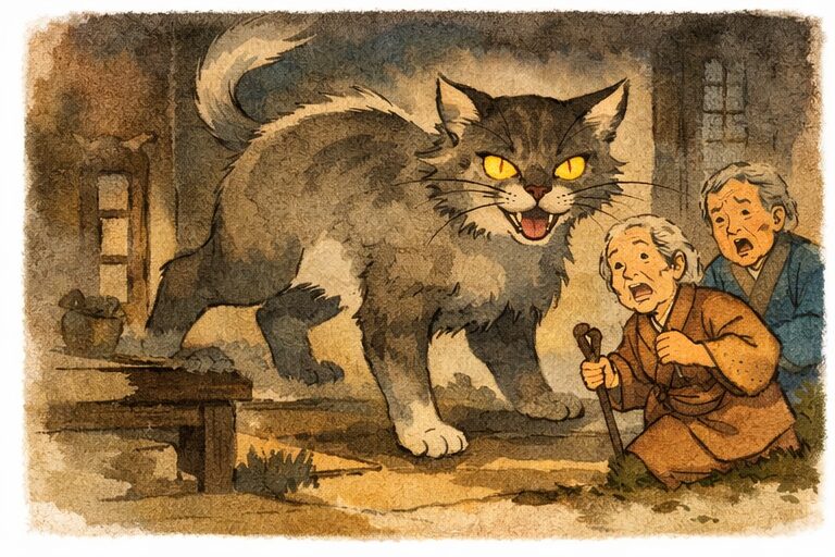 昔話に出てくるでかい猫