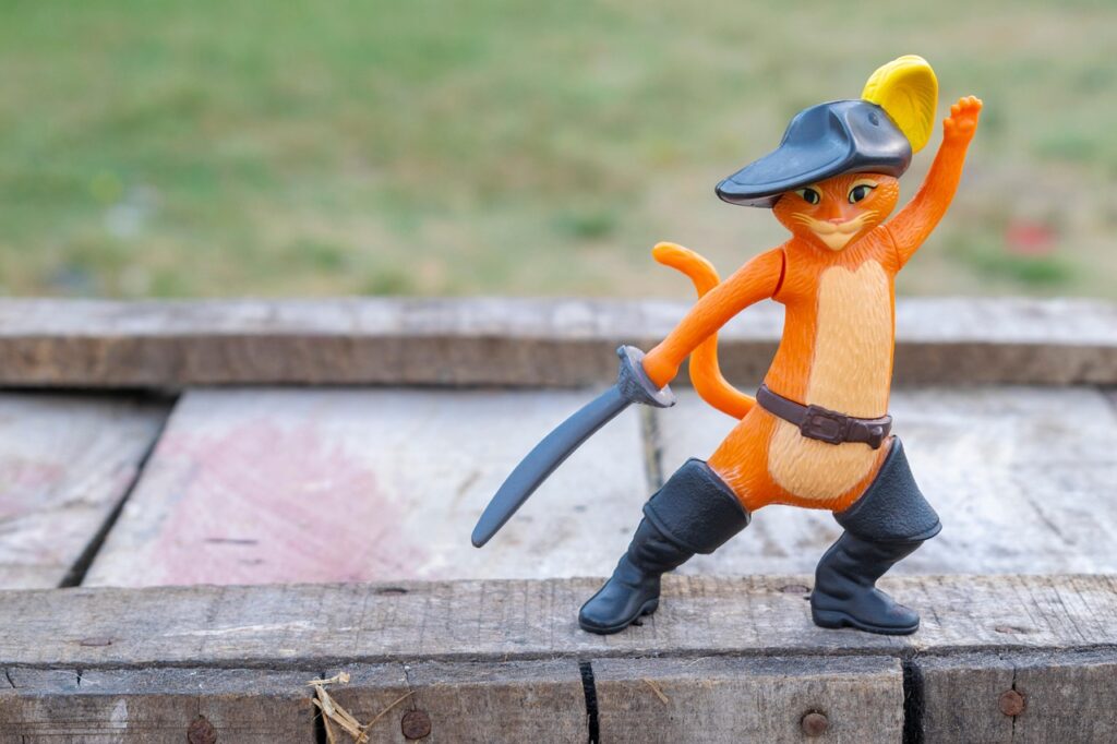 長靴をはいた猫の人形